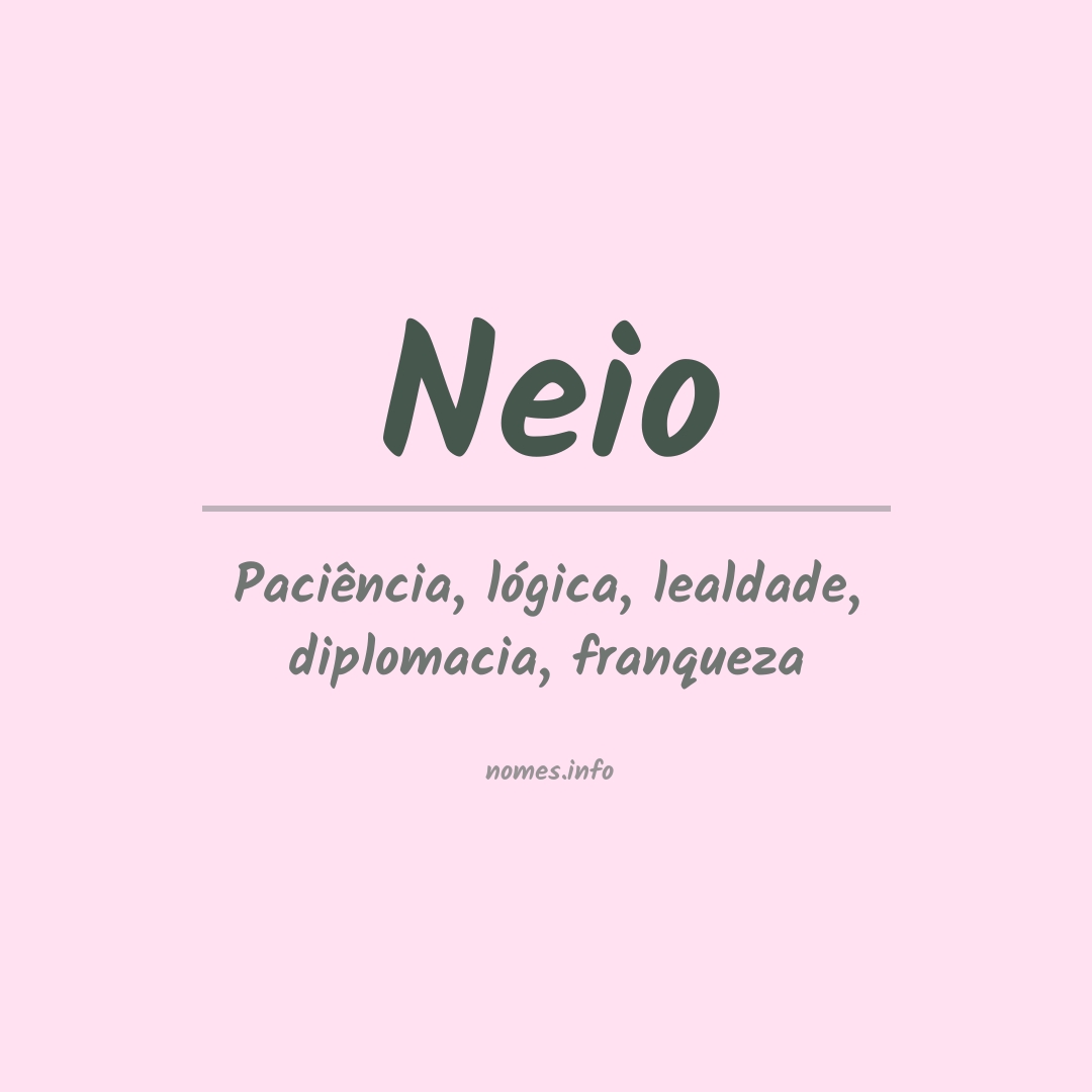 Significado do nome Neio