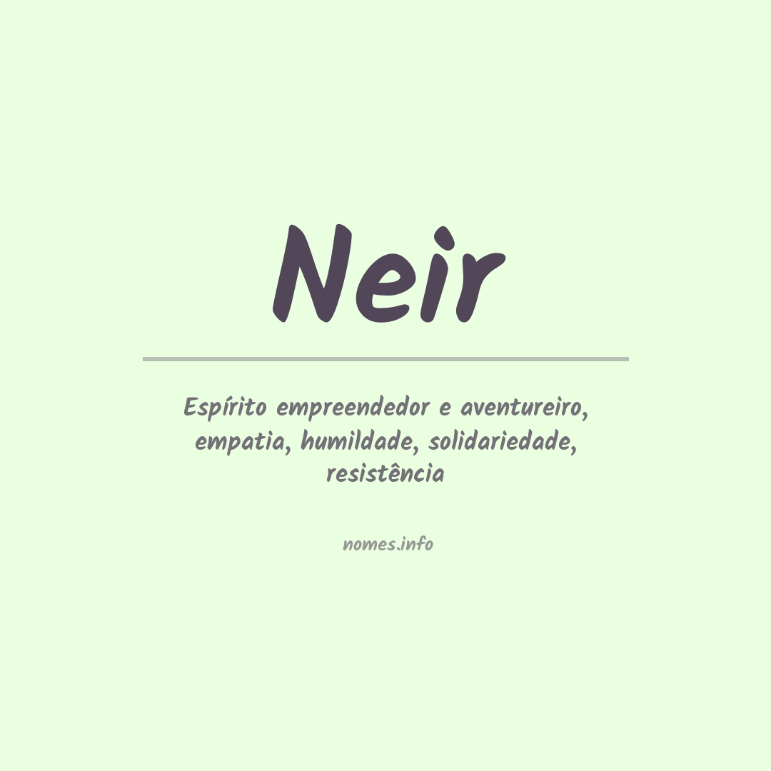 Significado do nome Neir