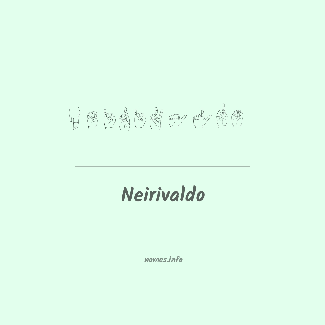 Neirivaldo em Libras