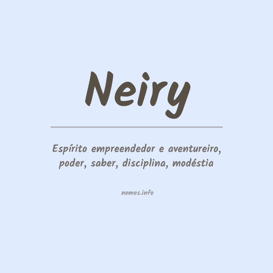 Significado do nome Neiry