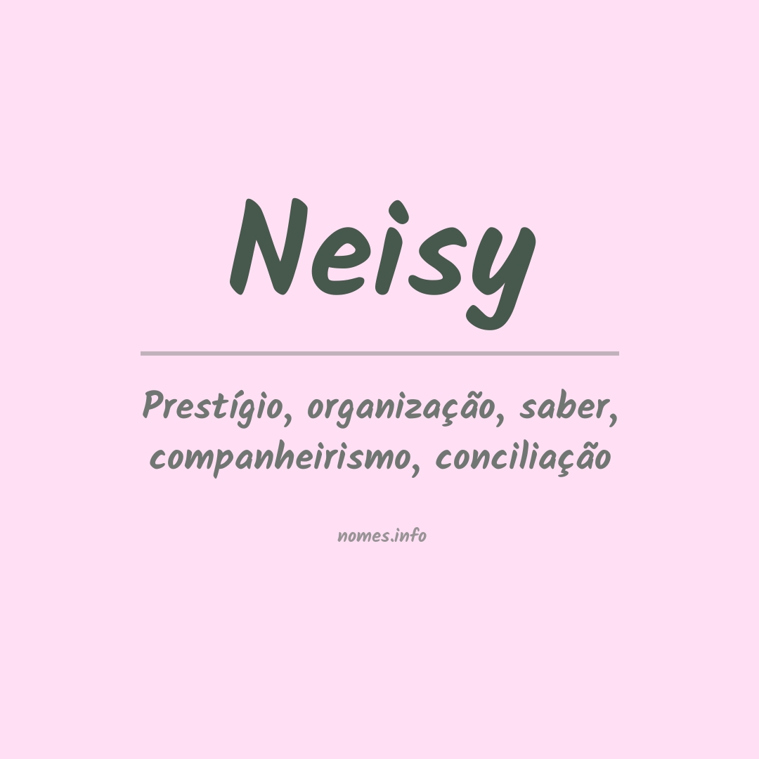 Significado do nome Neisy