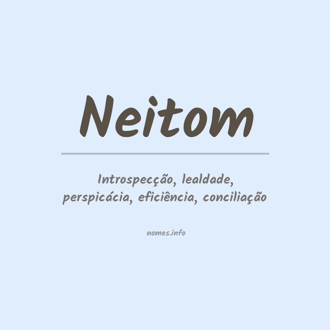 Significado do nome Neitom