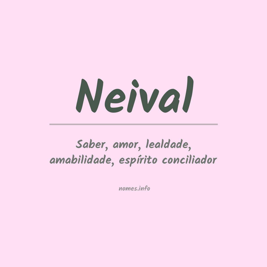 Significado do nome Neival