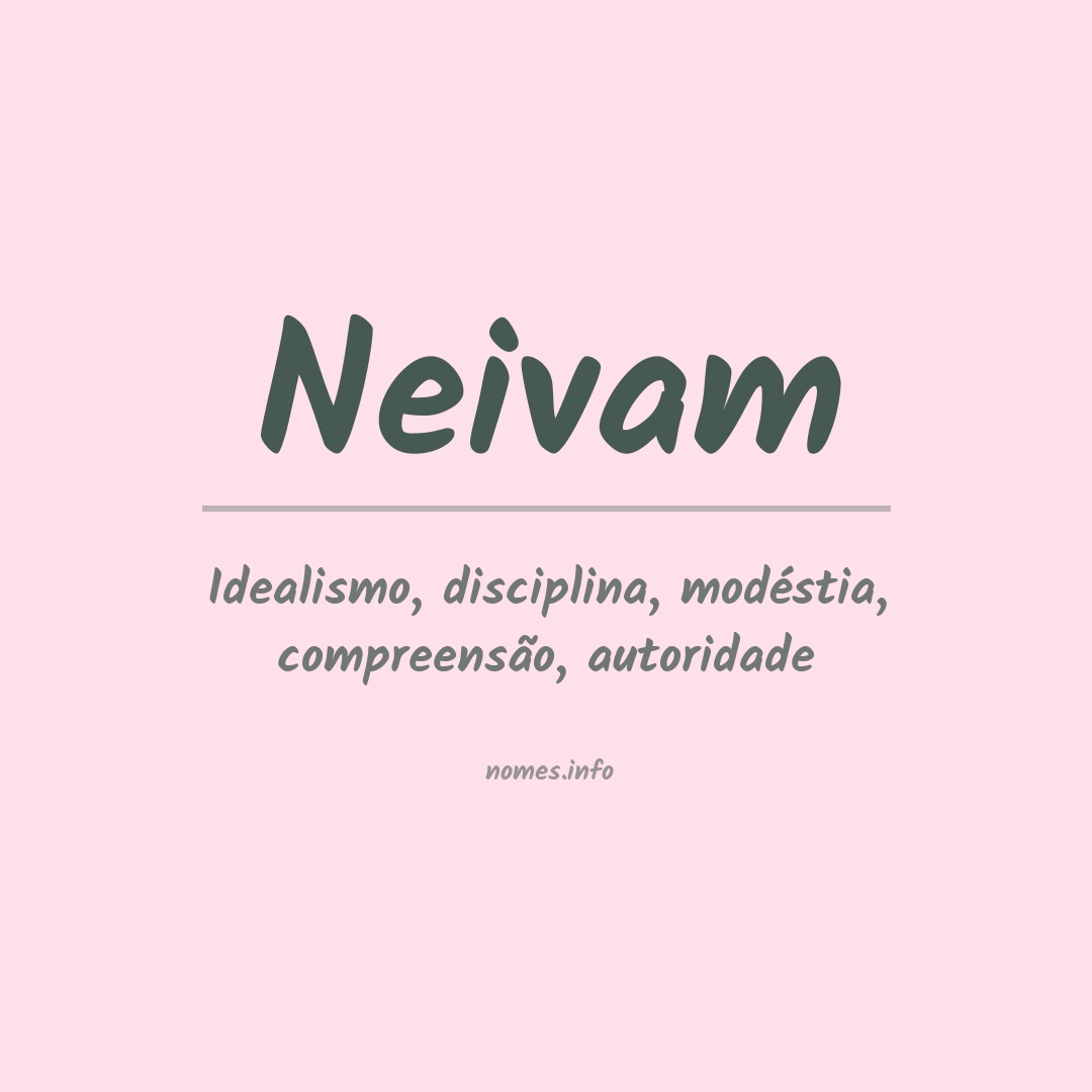 Significado do nome Neivam