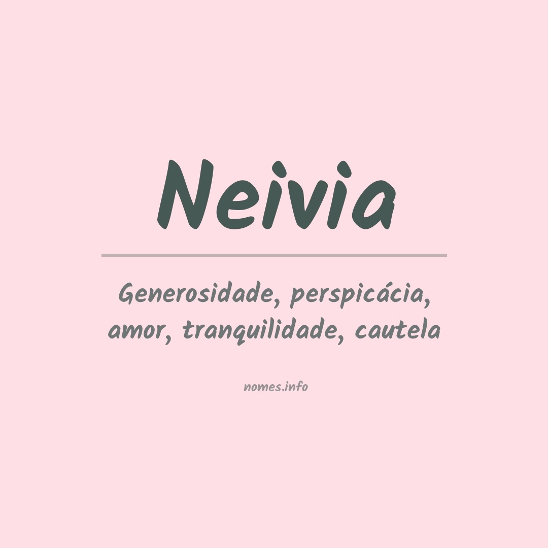 Significado do nome Neivia