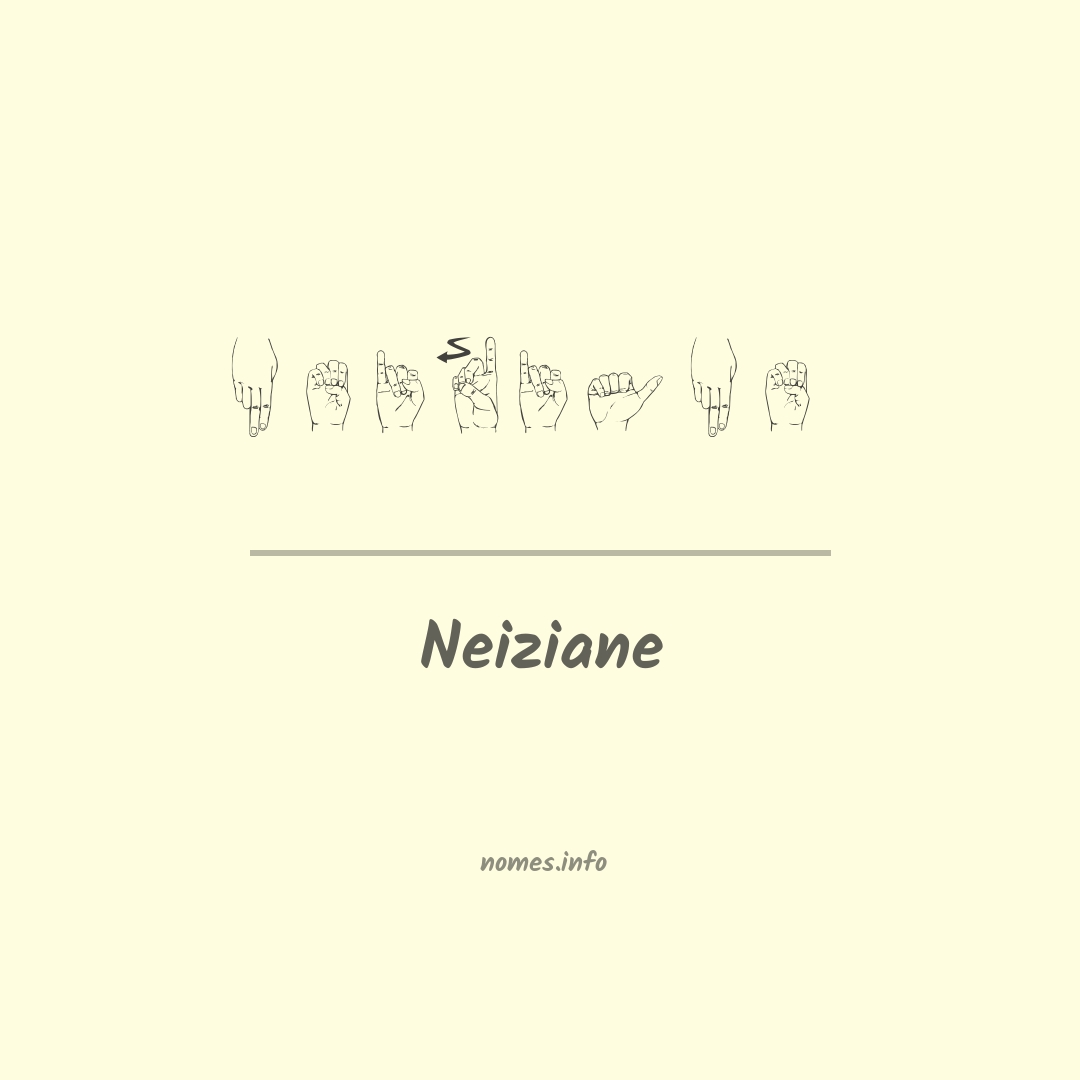 Neiziane em Libras