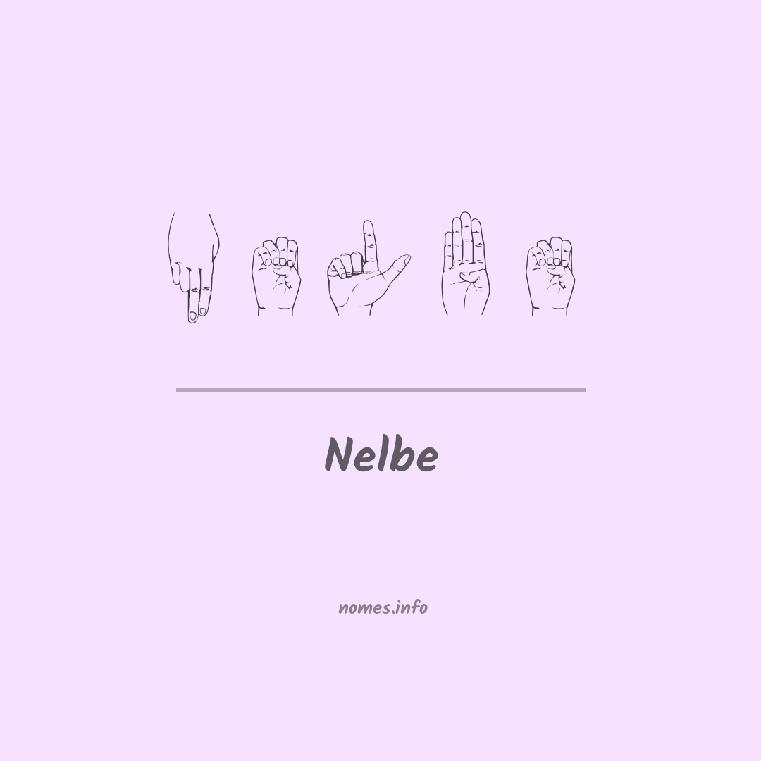 Nelbe em Libras