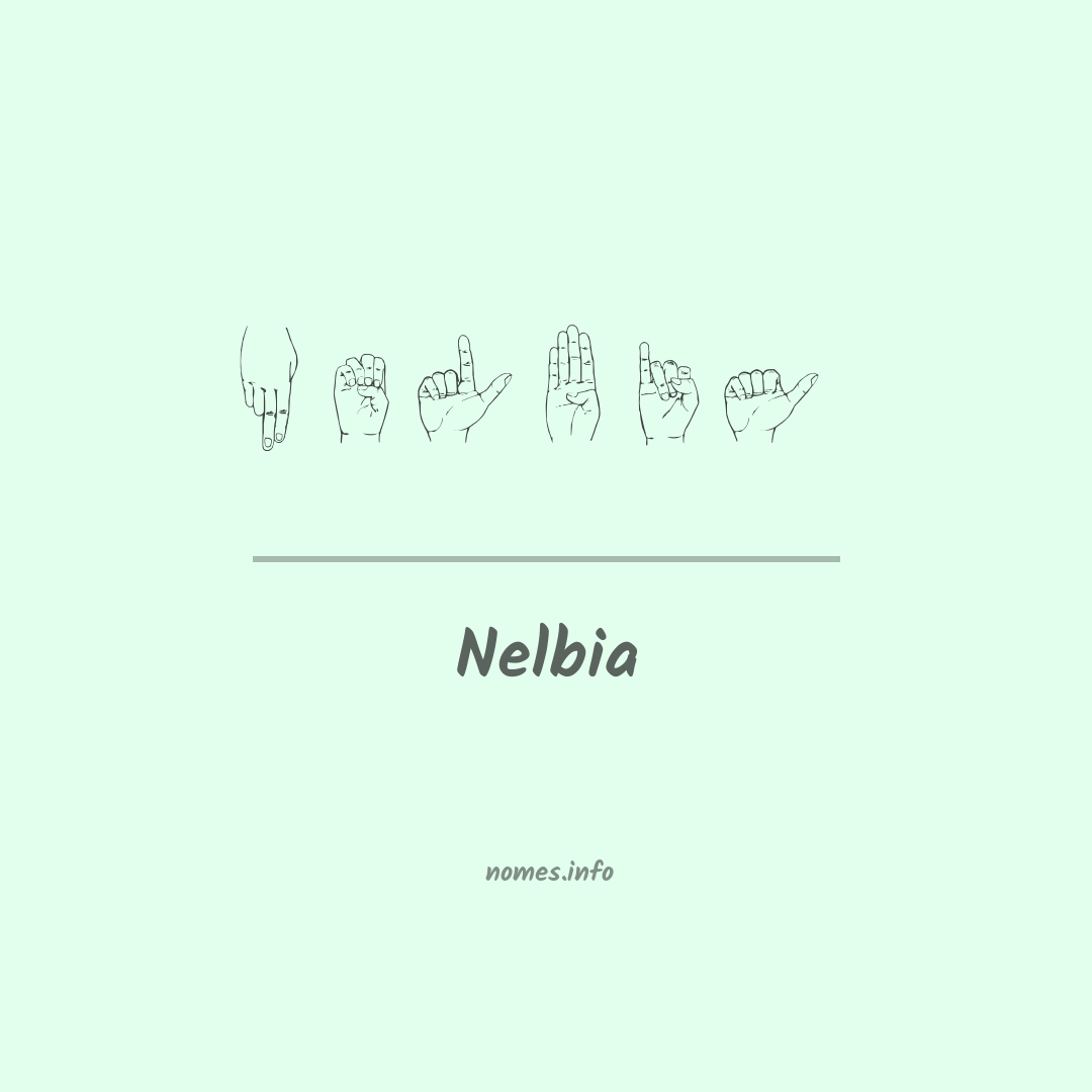 Nelbia em Libras