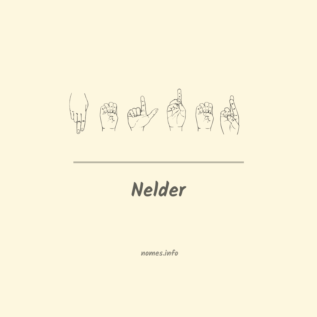 Nelder em Libras
