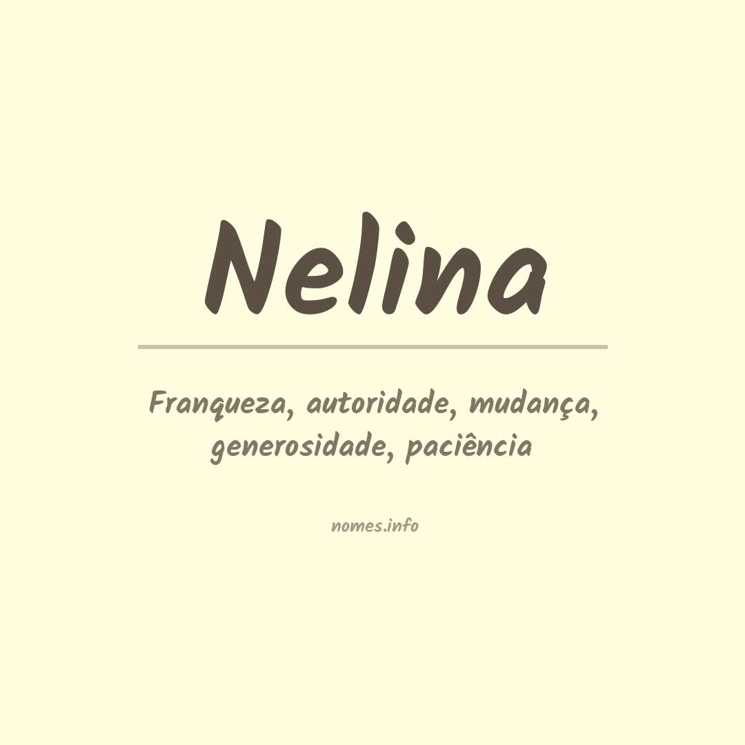 Significado do nome Nelina