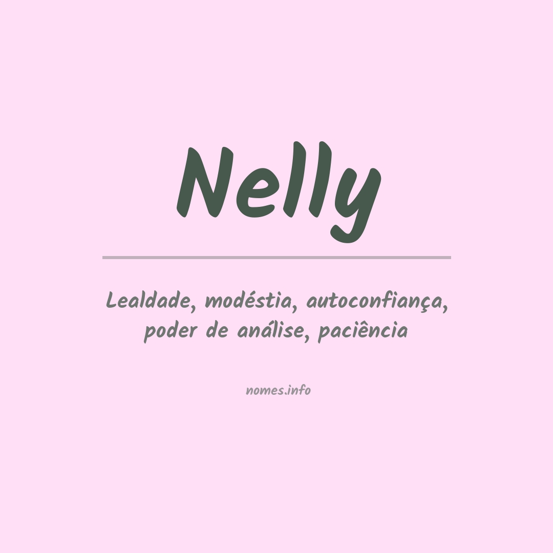 Significado do nome Nelly