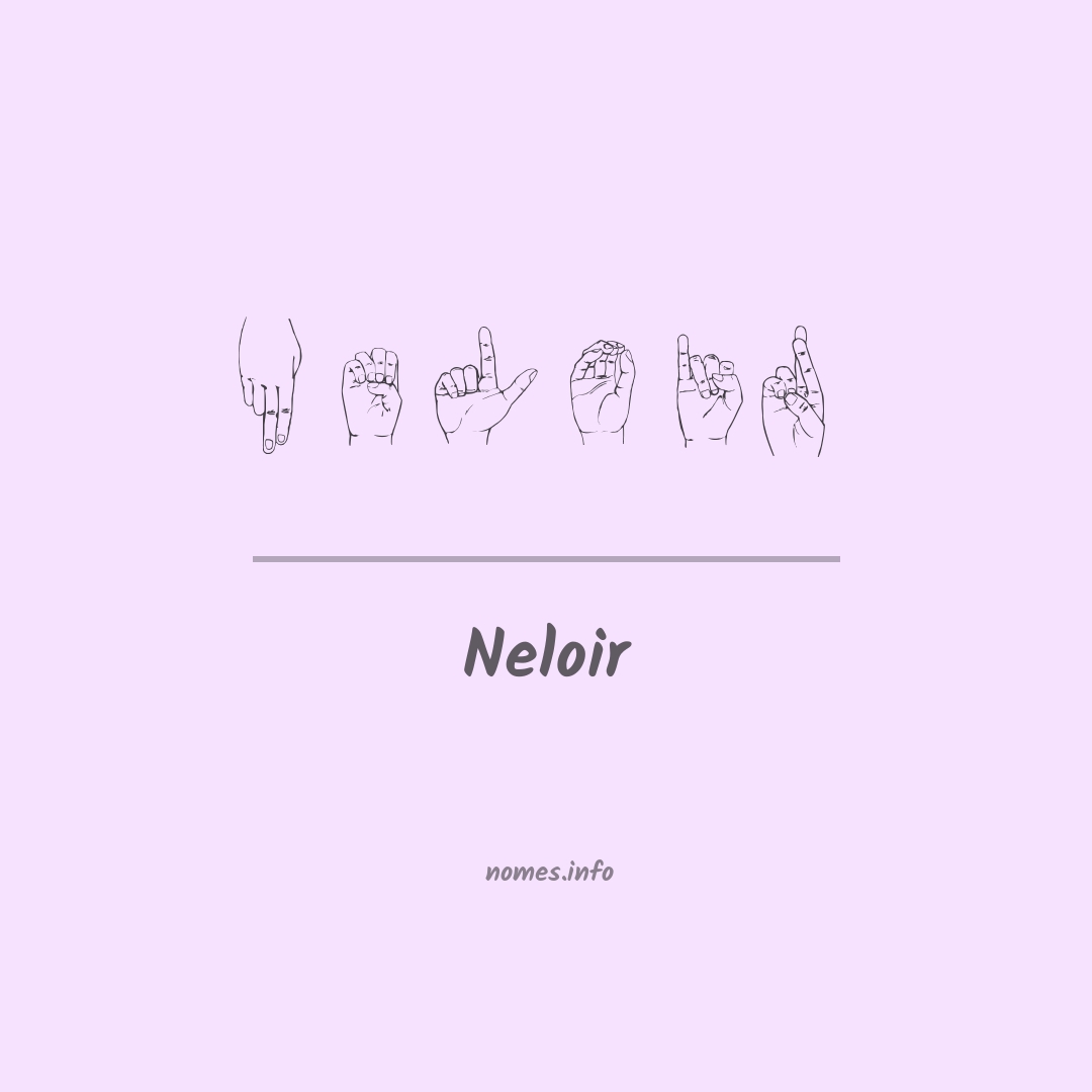 Neloir em Libras