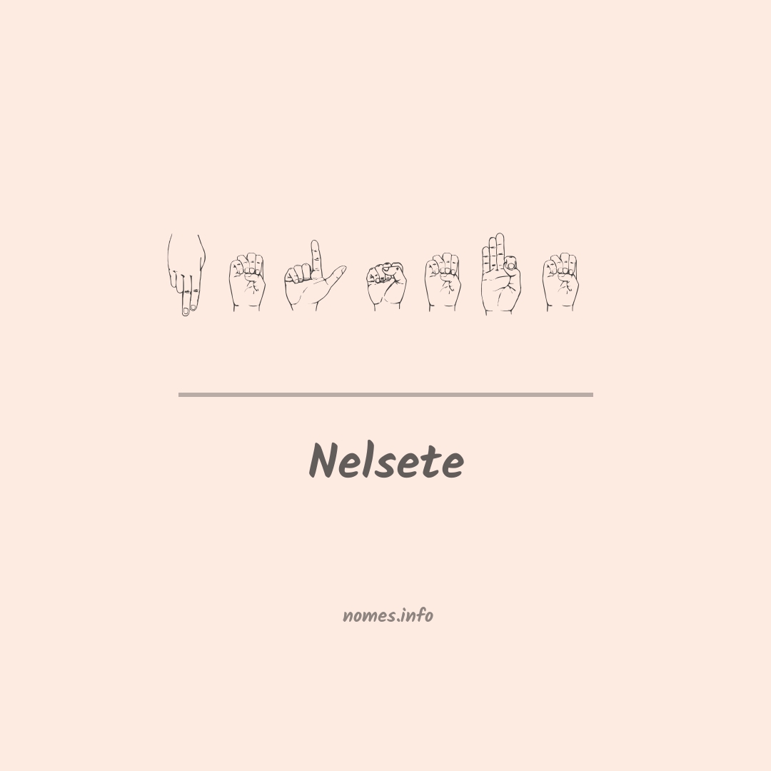 Nelsete em Libras