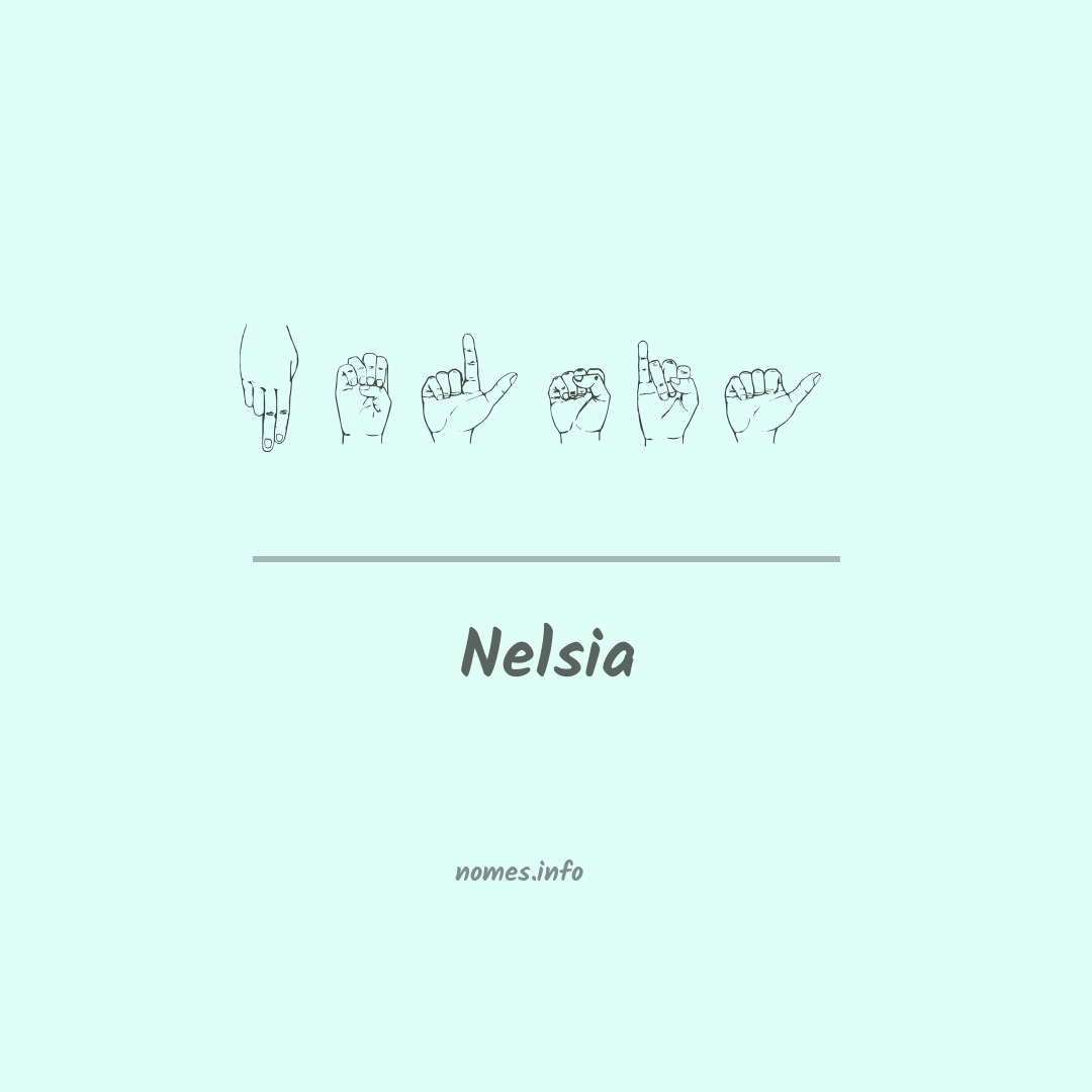 Nelsia em Libras
