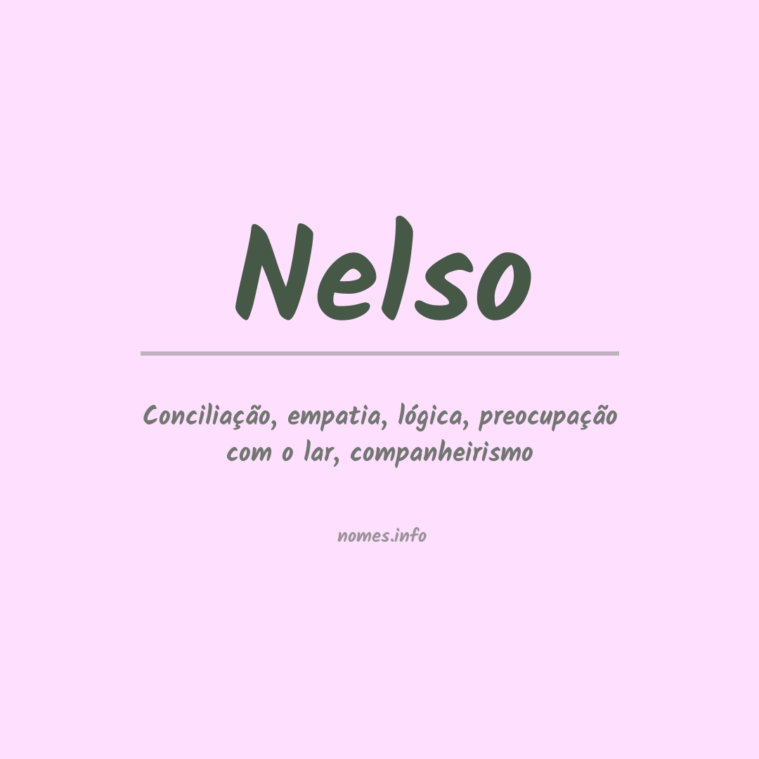 Significado do nome Nelso