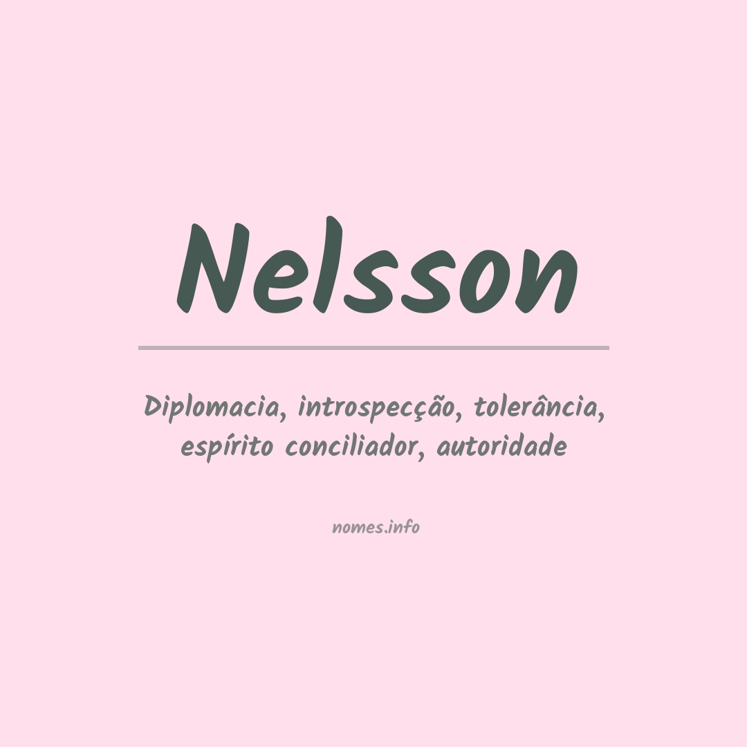 Significado do nome Nelsson