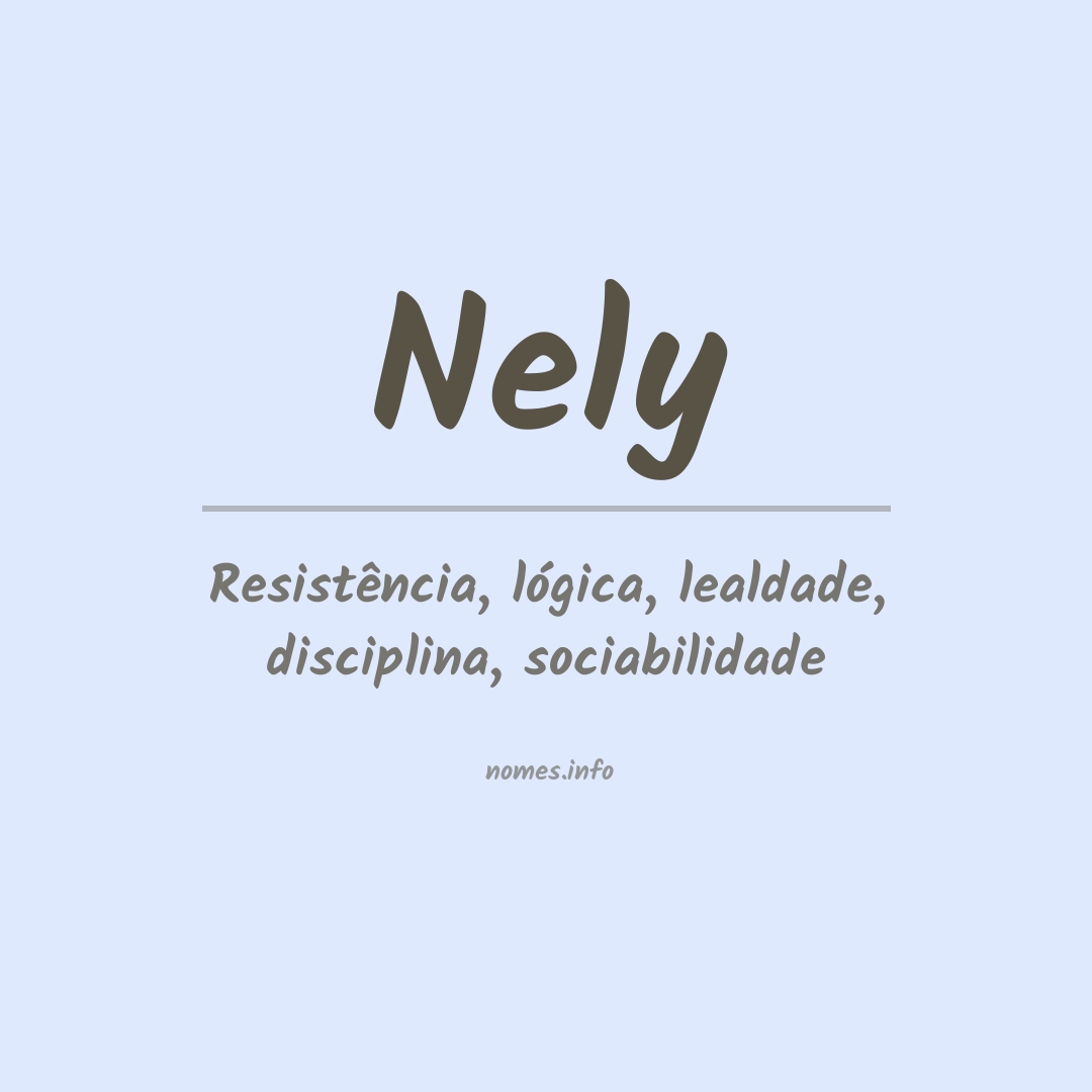 Significado do nome Nely