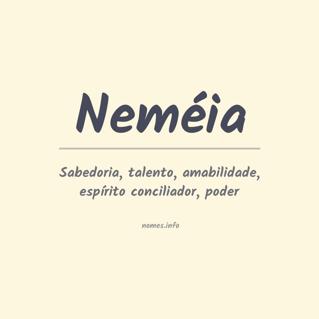Significado do nome Neméia
