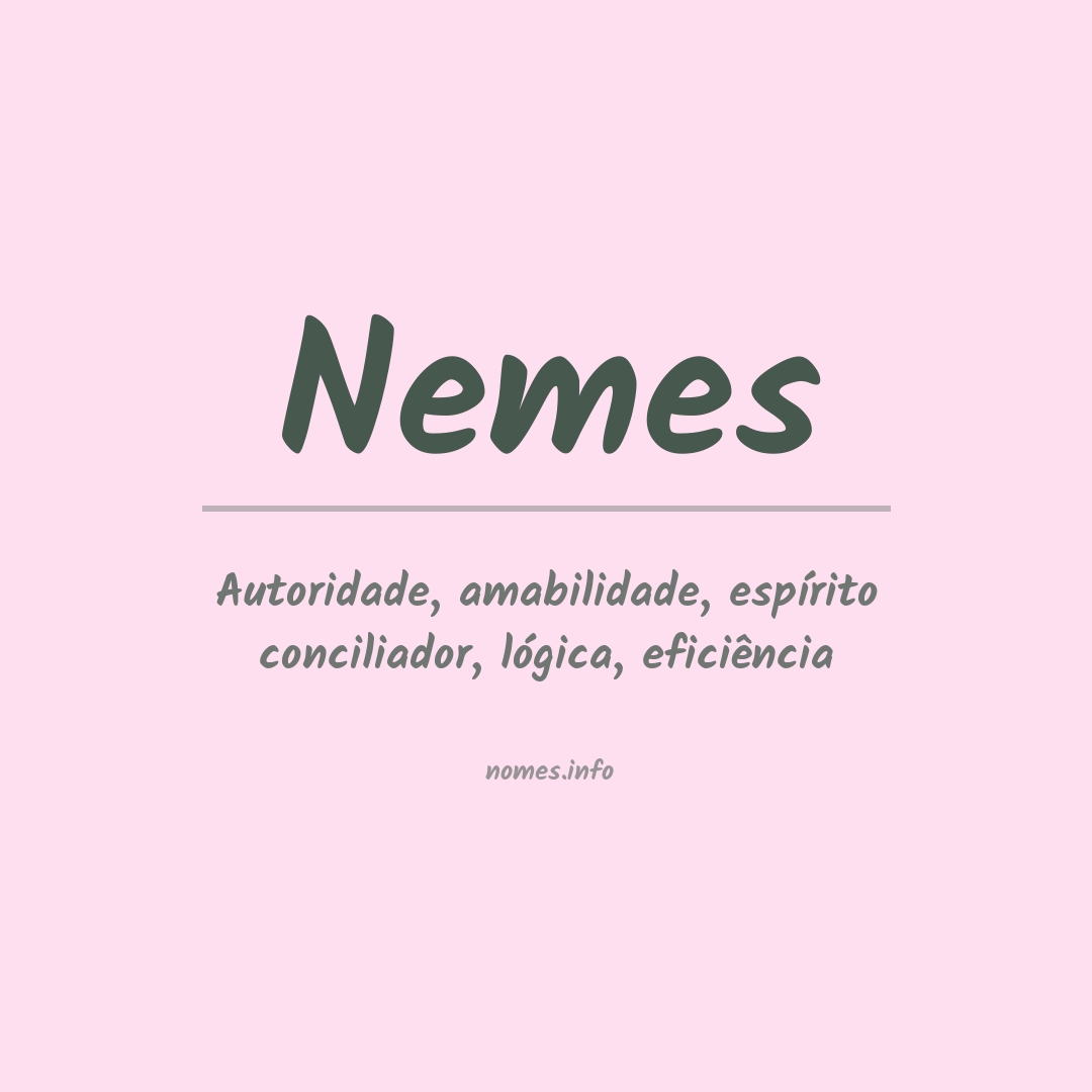 Significado do nome Nemes