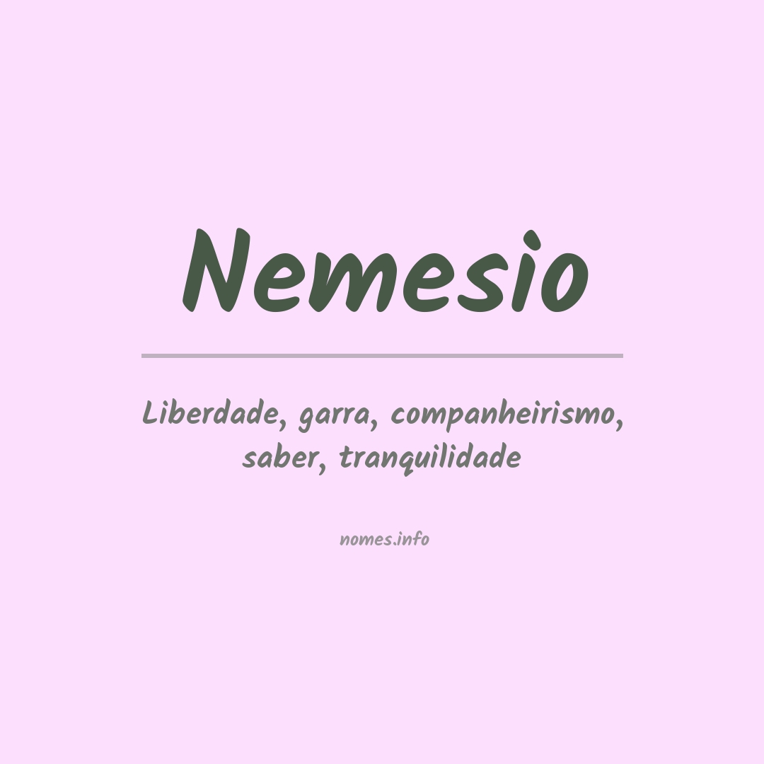 Significado do nome Nemesio