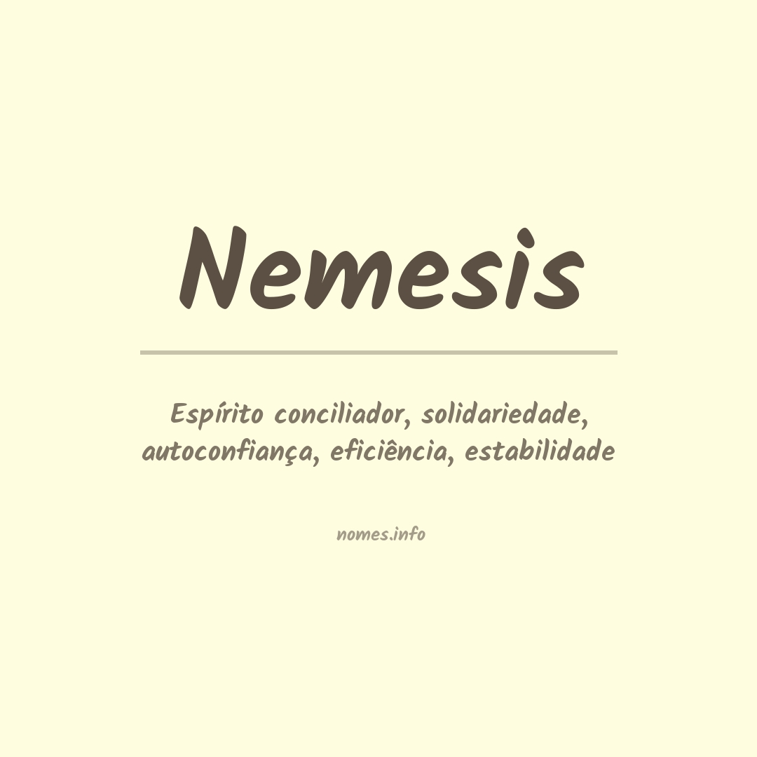 Significado do nome Nemesis