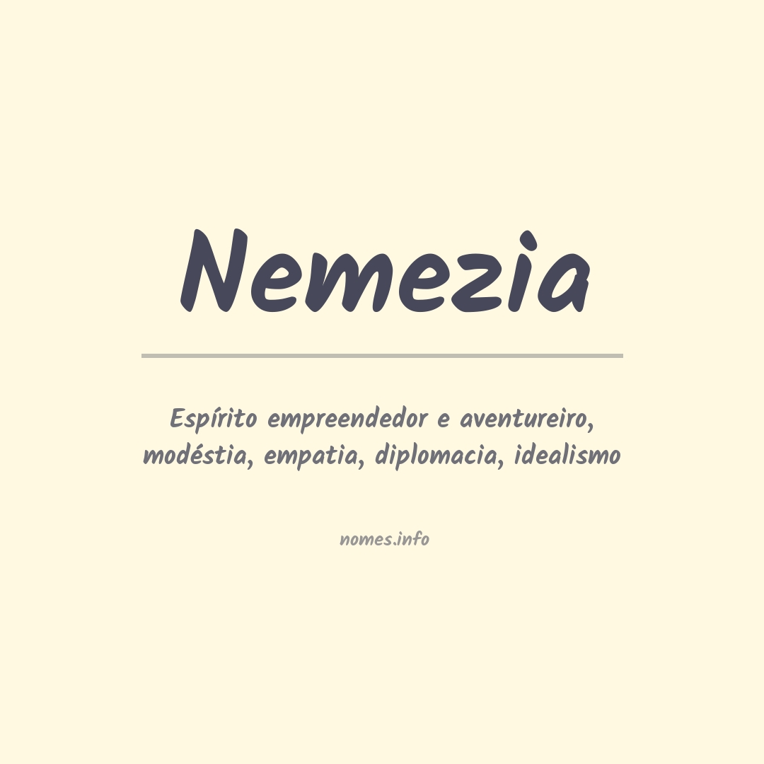 Significado do nome Nemezia