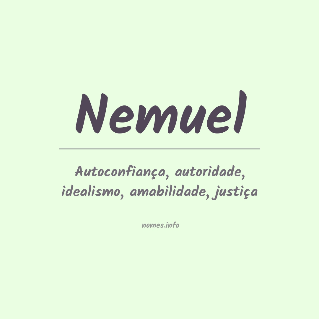 Significado do nome Nemuel
