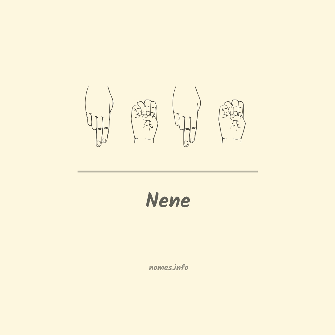 Nene em Libras