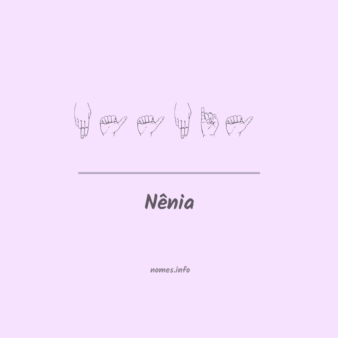 Nênia em Libras