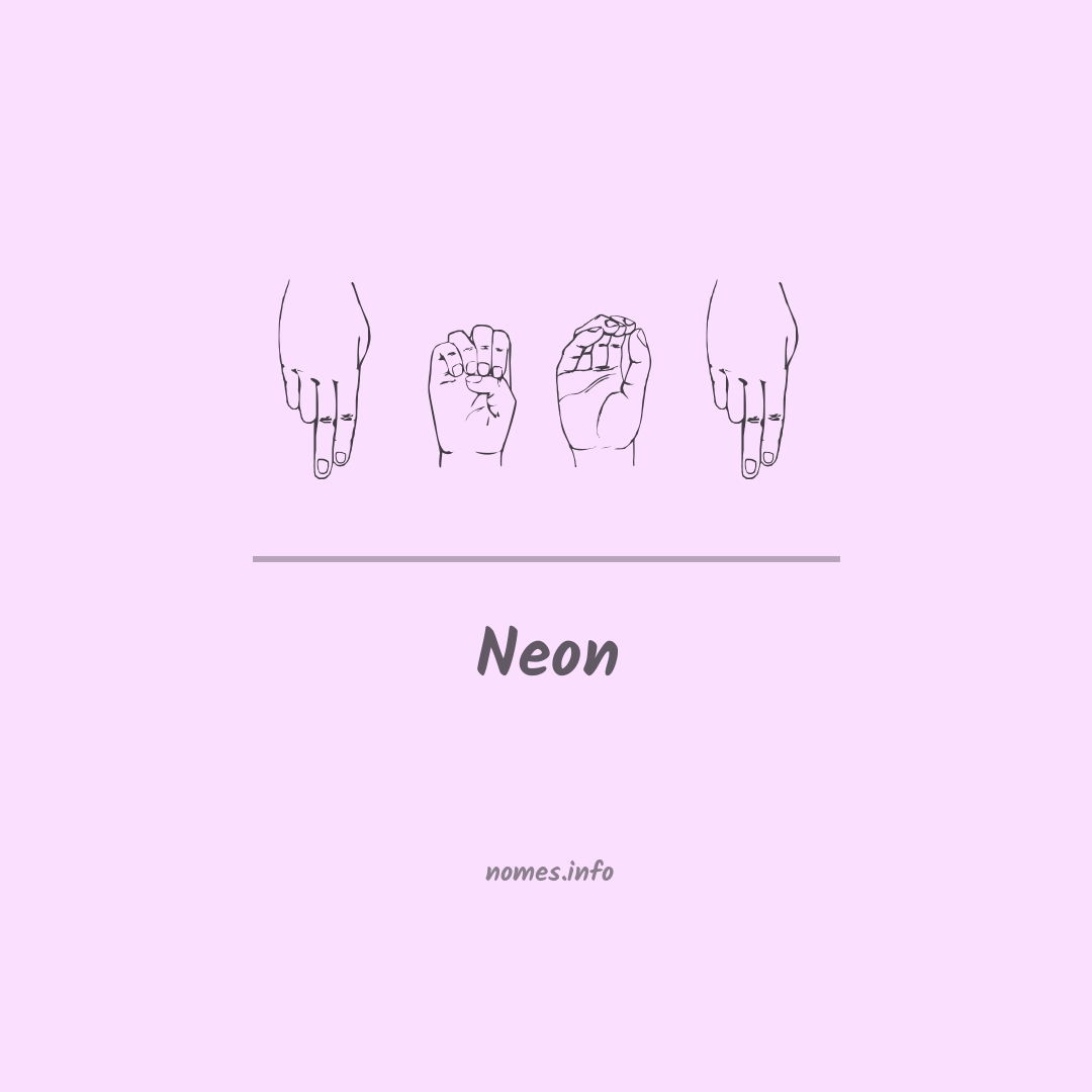 Neon em Libras