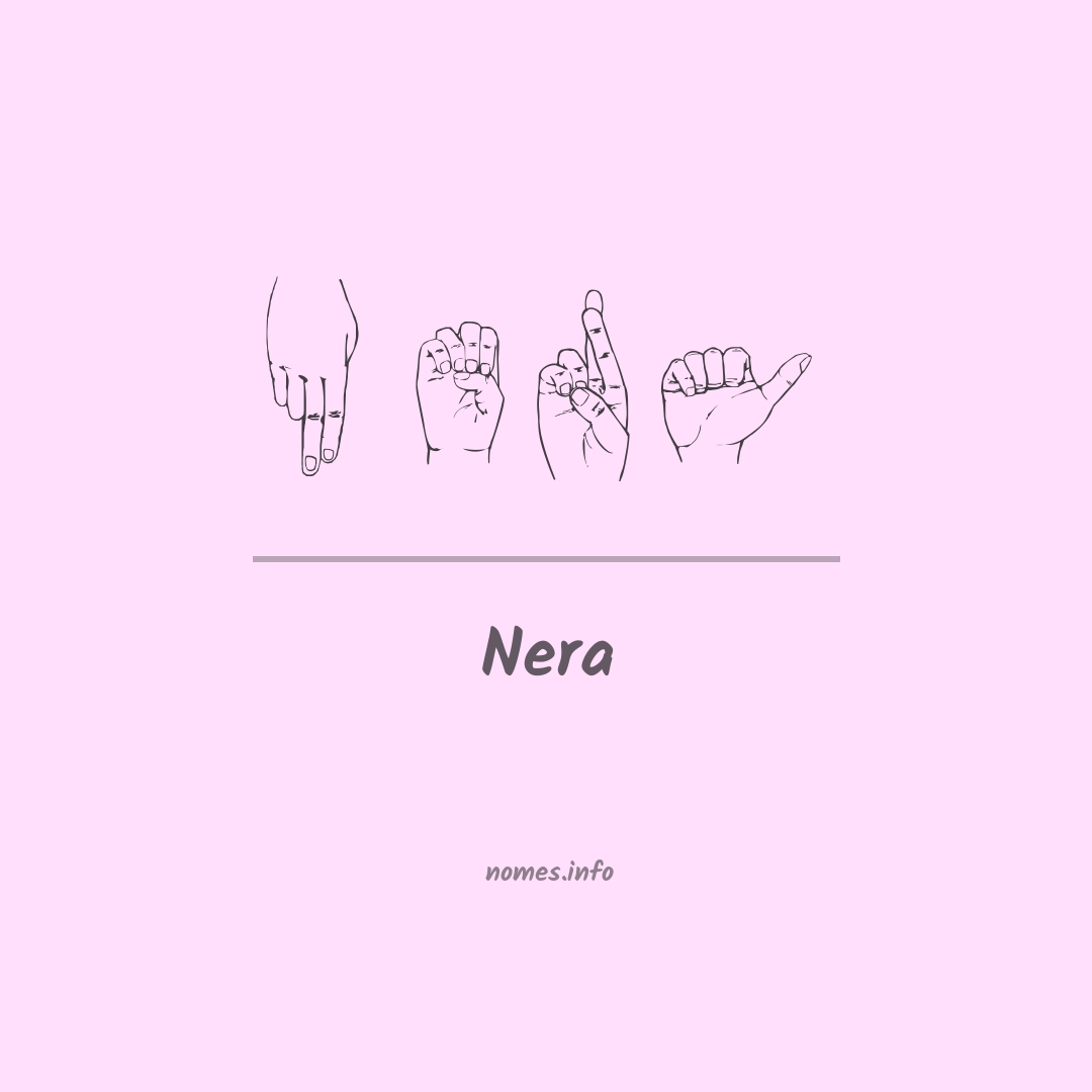 Nera em Libras