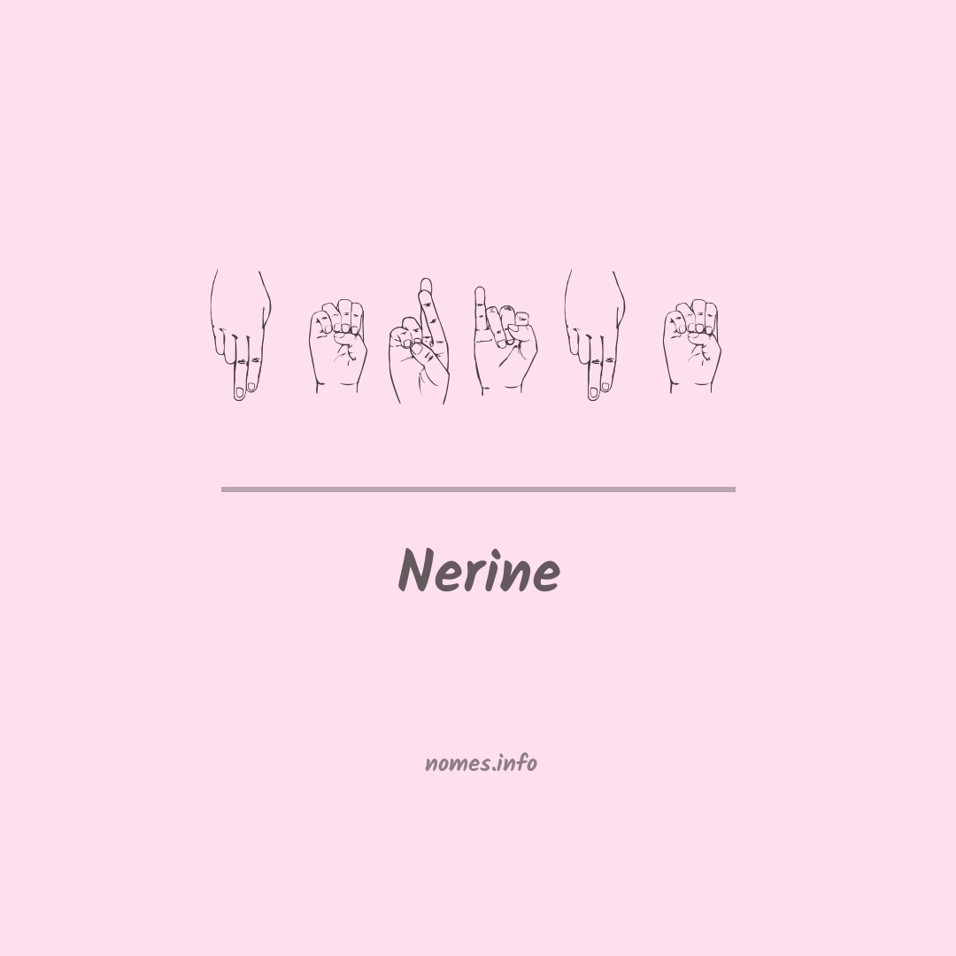 Nerine em Libras