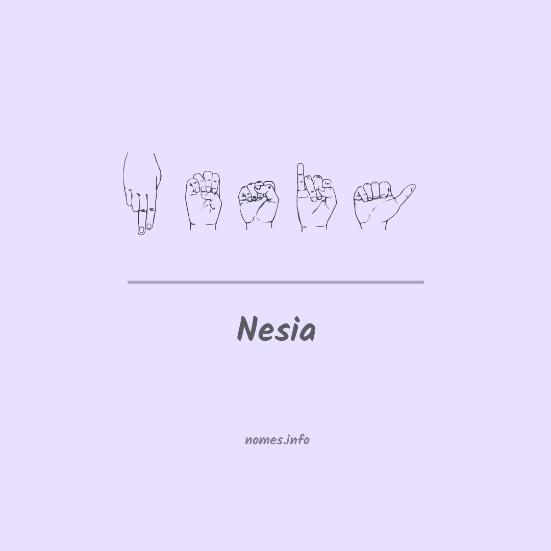 Nesia em Libras