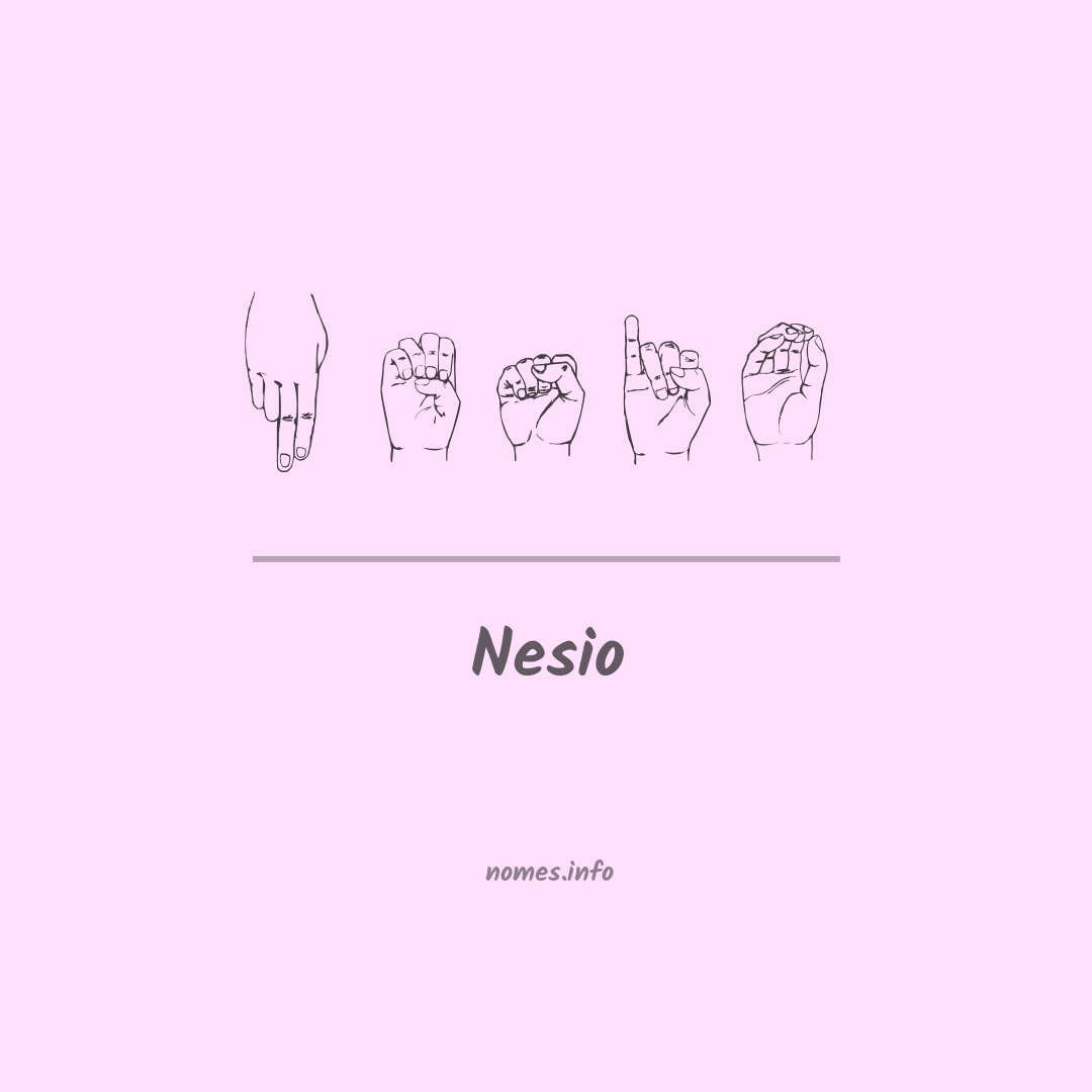Nesio em Libras