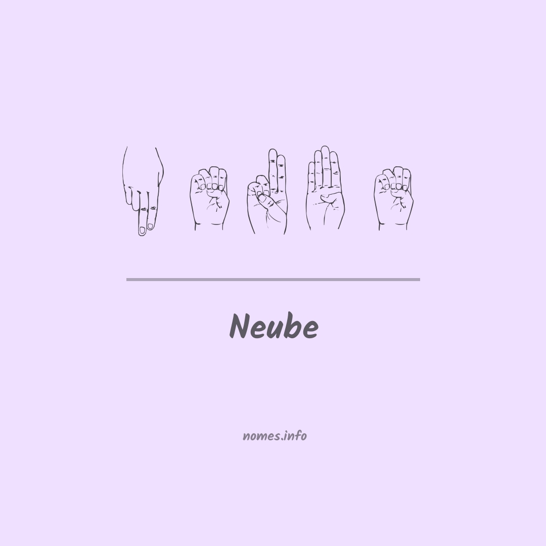 Neube em Libras