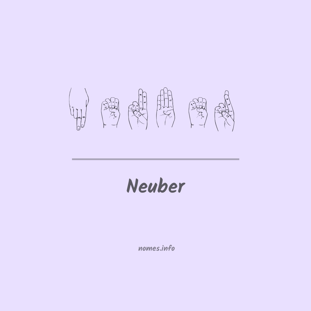 Neuber em Libras