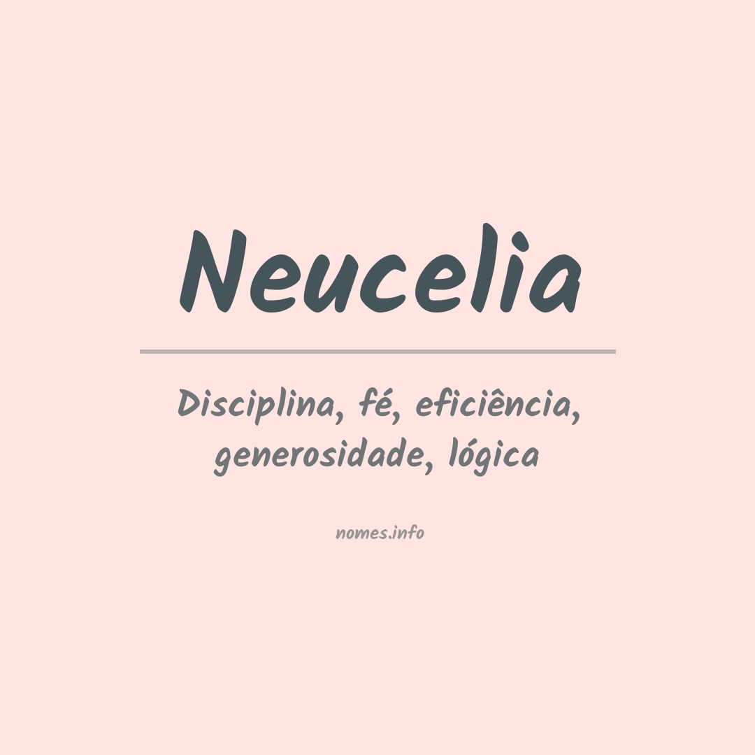 Significado do nome Neucelia