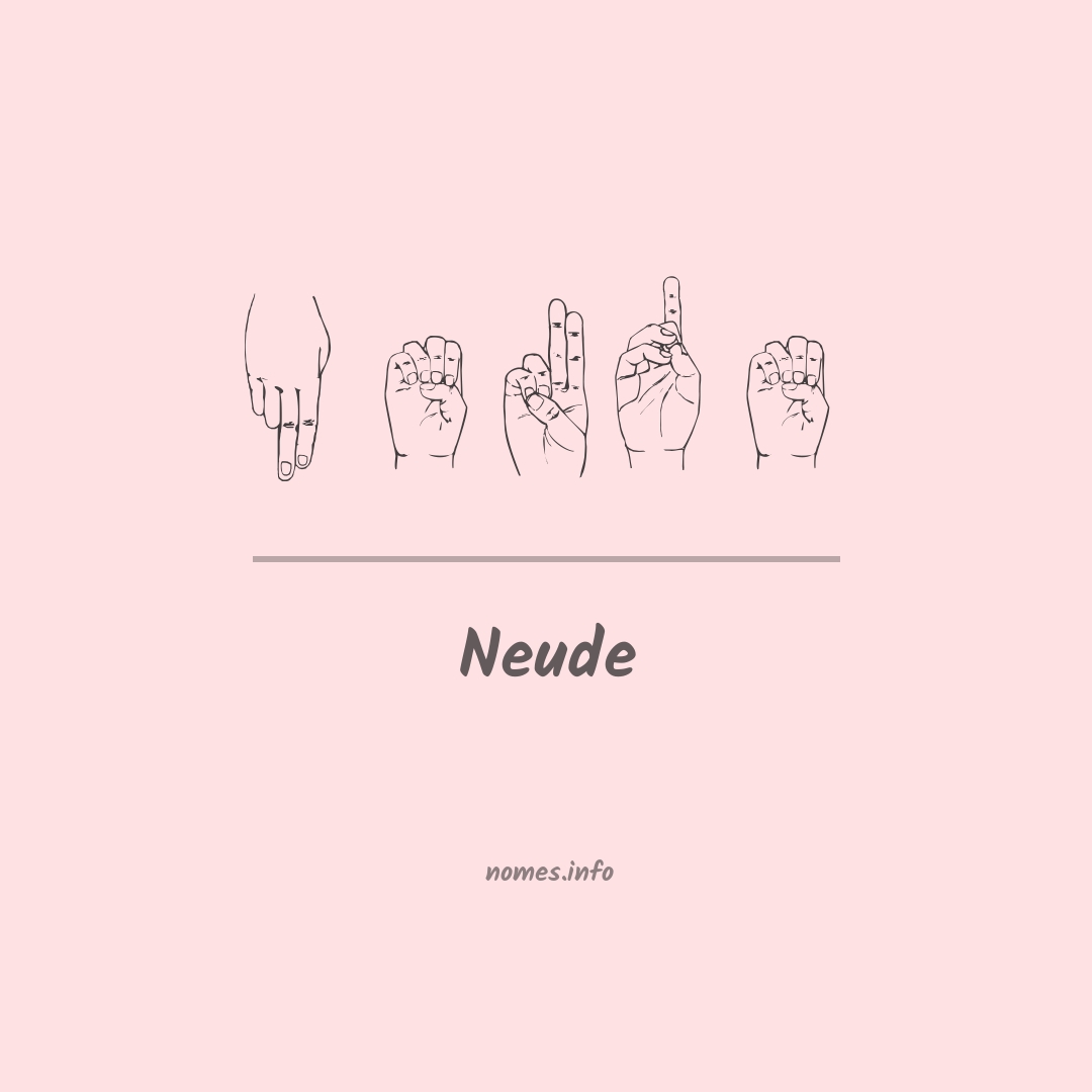 Neude em Libras