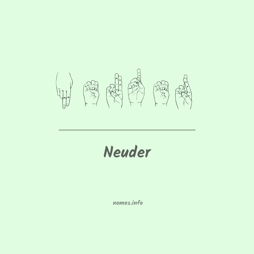 Neuder em Libras