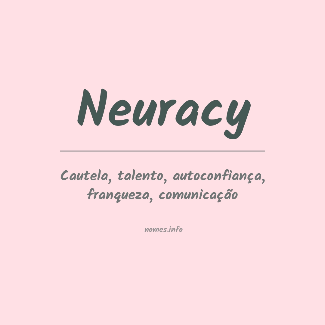 Significado do nome Neuracy