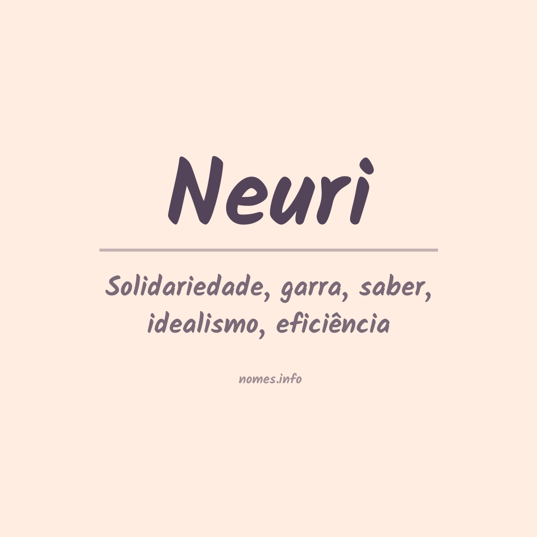 Significado do nome Neuri