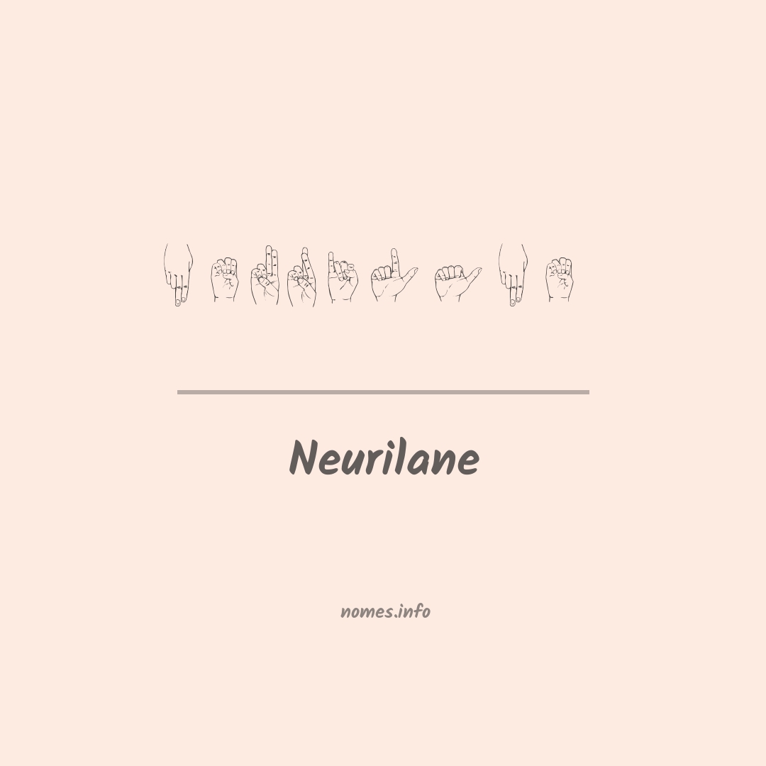 Neurilane em Libras