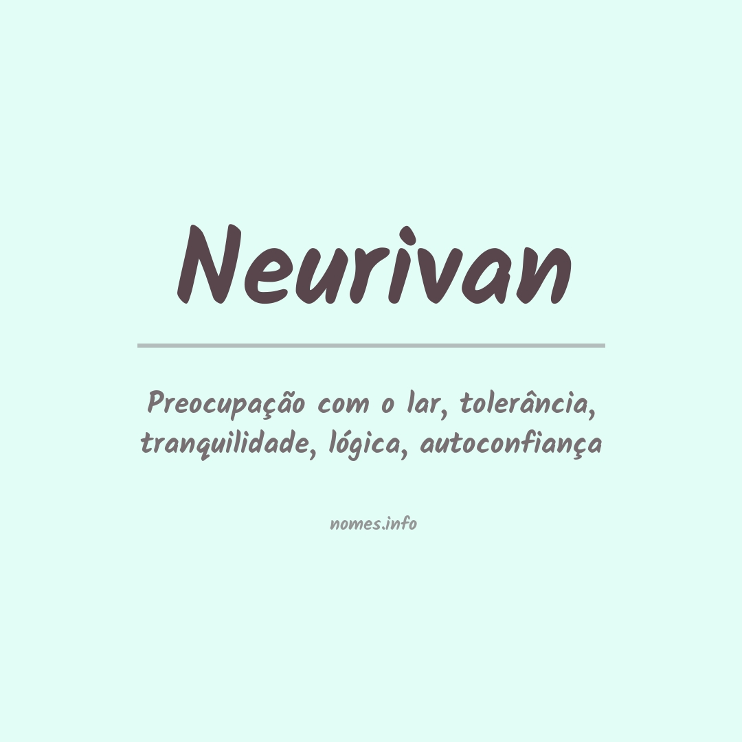 Significado do nome Neurivan