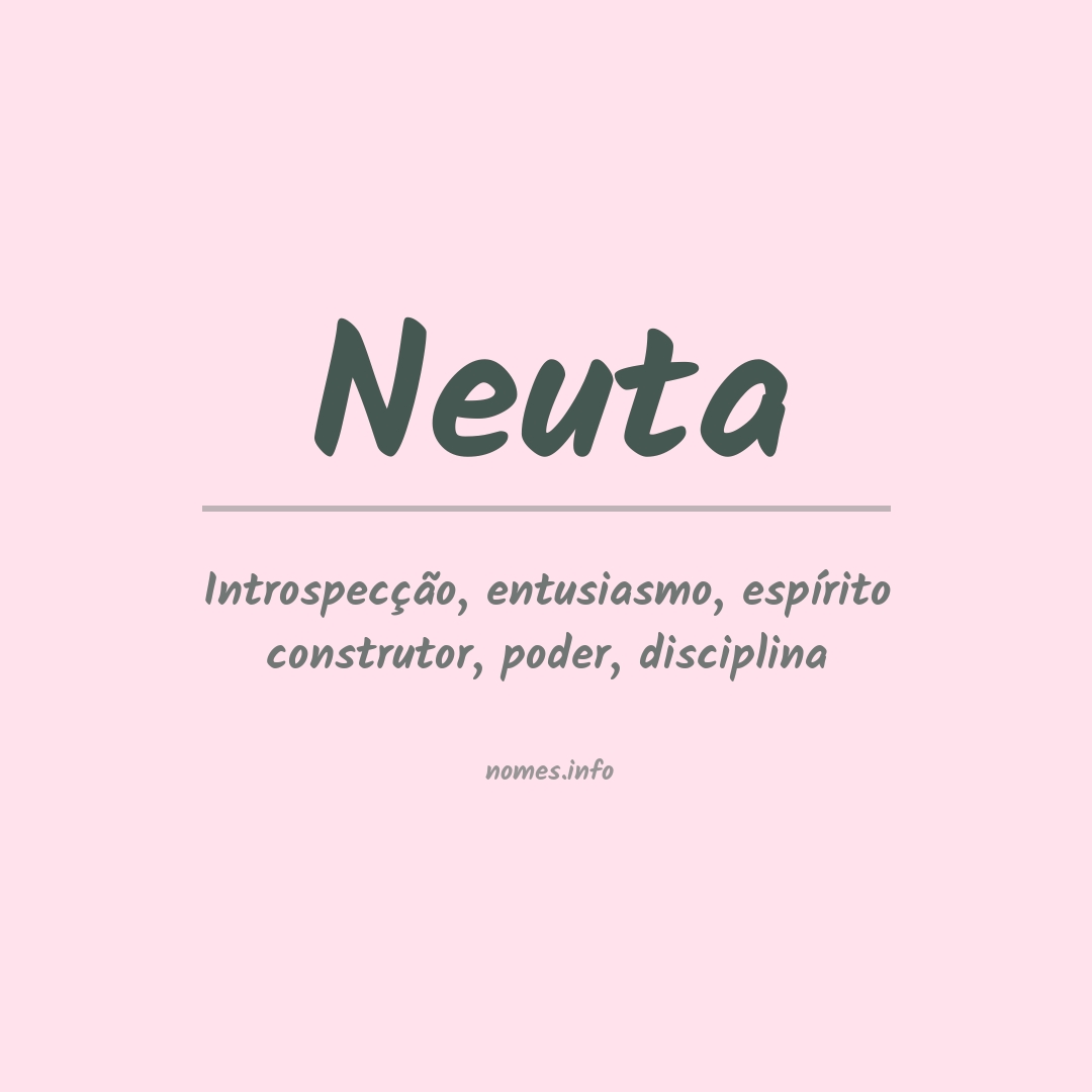 Significado do nome Neuta