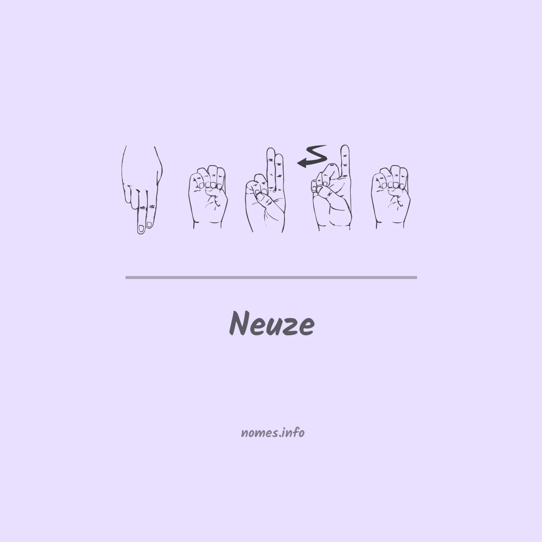Neuze em Libras