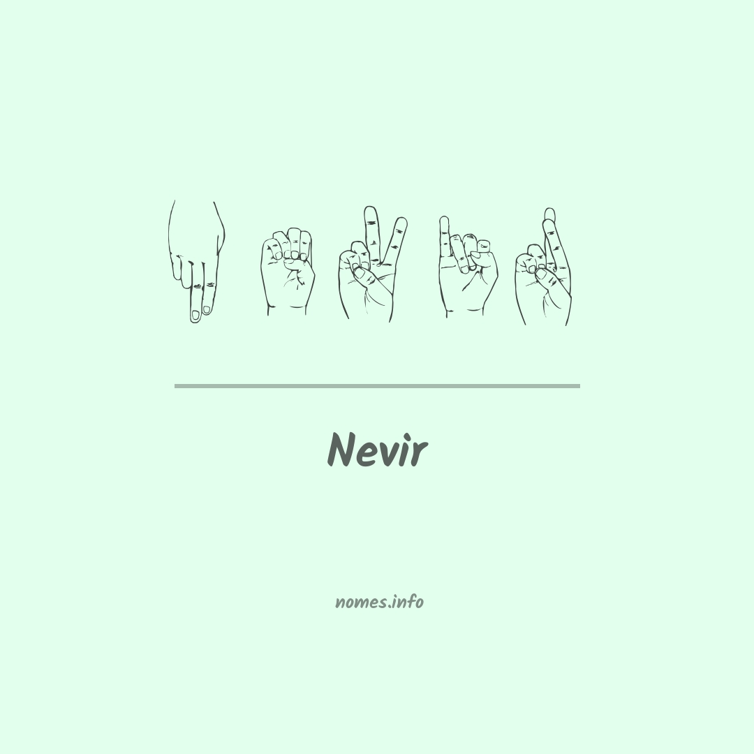 Nevir em Libras