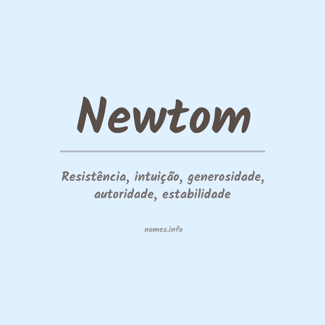 Significado do nome Newtom