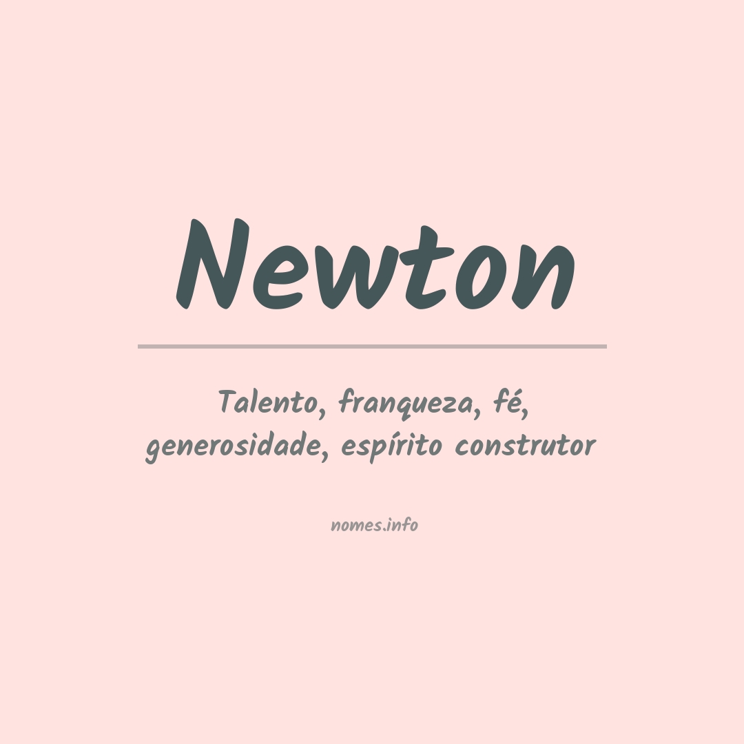 Significado do nome Newton