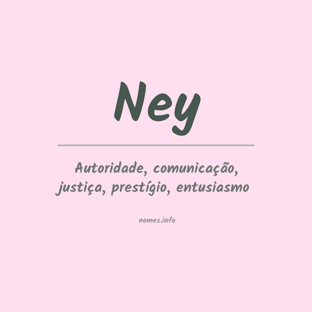 Significado do nome Ney