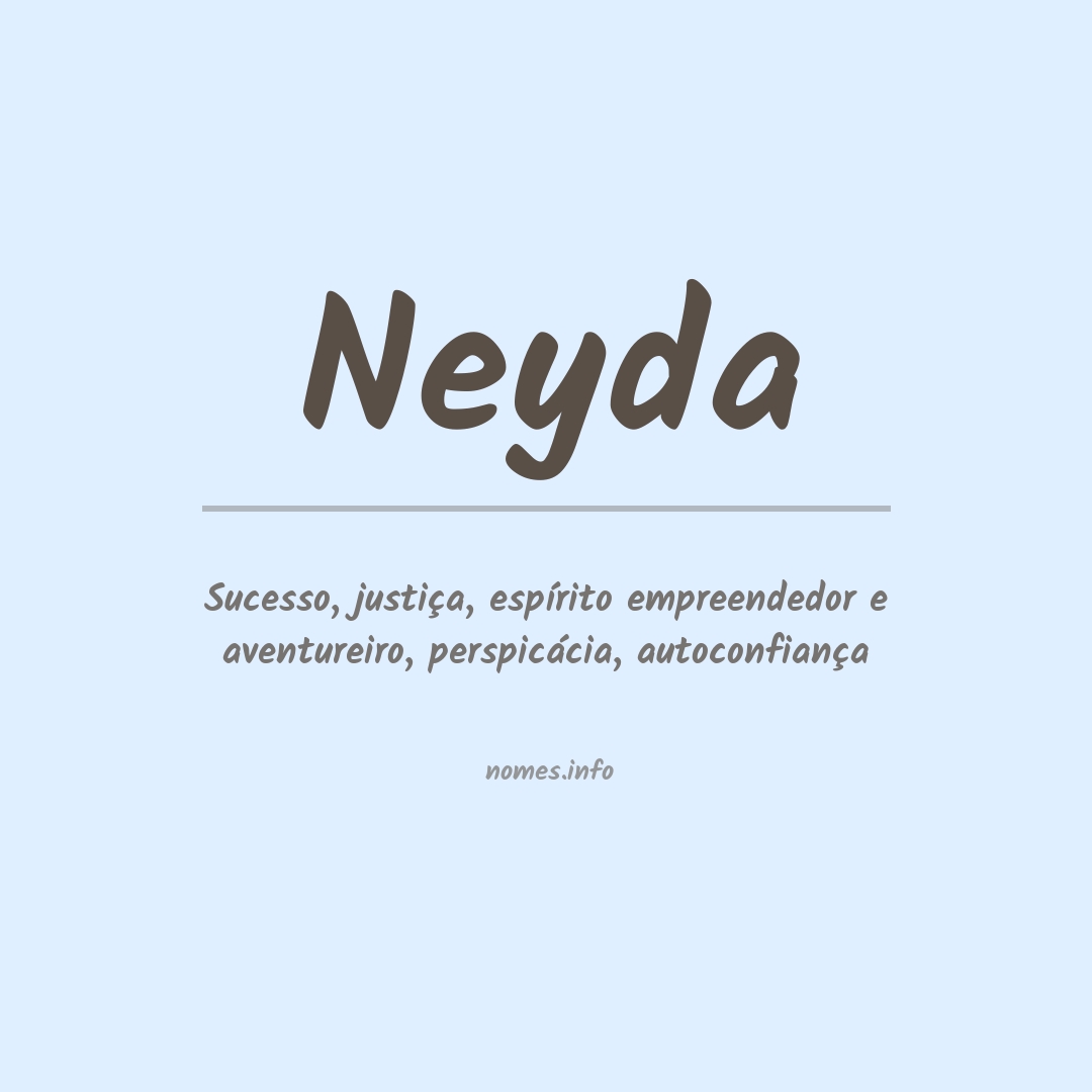 Significado do nome Neyda